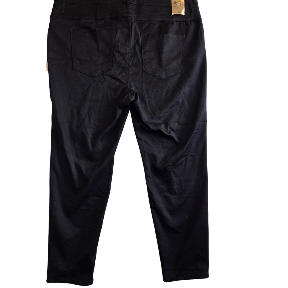 NEW Tinseltown Women's Plus Size 24W Black High Waist Soft Stretch Pants - Picture 7 of 7